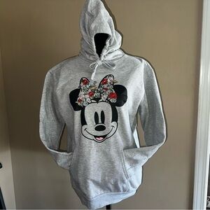 UEC Disney Women's Licensed Floral Embroidery Fleece Sweatshirt Hoodie